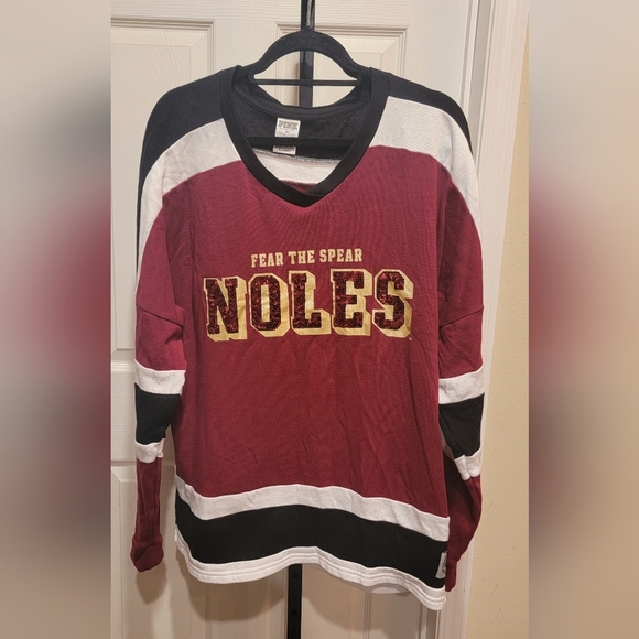 PINK Victoria's Secret Tops - Pink Victoria's Secret Florida State Seminoles Noles Sequin Sweatshirt Large